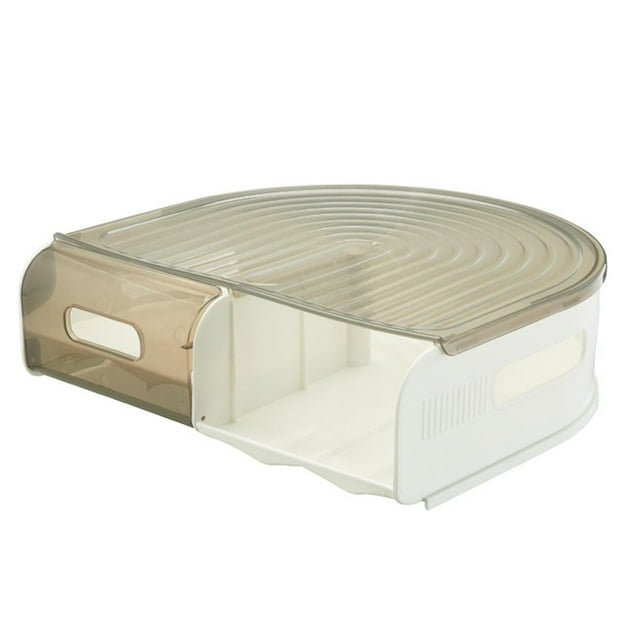 Contenedor de almacenamiento para 25 huevos, bandeja para huevos, organizador para refrigerador, cajón para huevos Amarillo paja