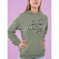 thumbnail image 2 of Butterfly Kind People Hoodie Women -Image by Shutterstock, Female 5X-Large, 2 of 4