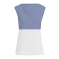 thumbnail image 3 of yunLCZ Women's Cap Sleeve Tank Tops Loose Shirts Sleeveless Fitting Neck Knit V Solid Womens Fashion Tee Tops Women's Blouse, 3 of 4