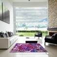 thumbnail image 6 of Ahgly Company Indoor Rectangle Patterned Orchid Purple Area Rugs, 2' x 5', 6 of 6