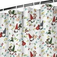 thumbnail image 3 of White Christmas Gnome and Light Pattern Shower Curtain 36"x72" ,Bathroom Decorative Shower Curtains Set with 12 Hooks,Modern Waterproof Washable Shower Curtain, 3 of 6