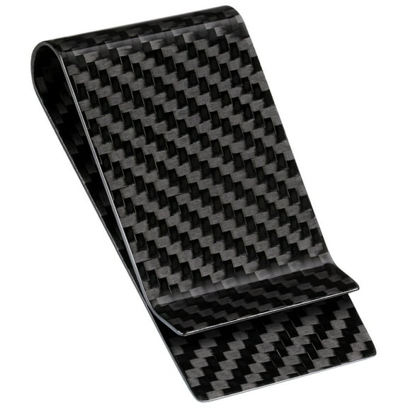 Serman Brands Carbon Fiber Money Clip | Sleek and Stylish | Front Pocket Slim Clip | Convenient Quick Access for Men | Black Glossy