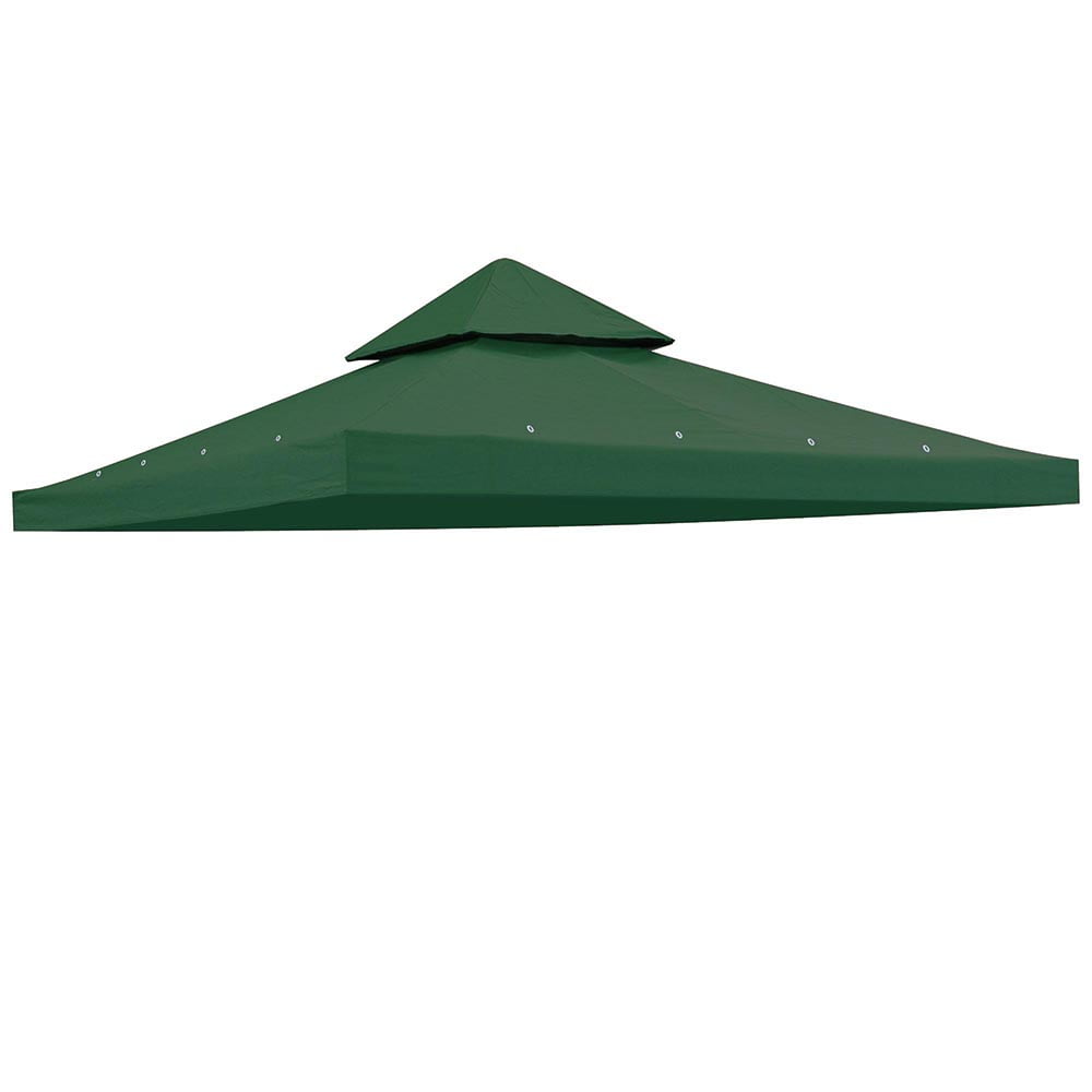 10'x10' Replacement 2 Tier Gazebo Canopy Top Patio Cover Green