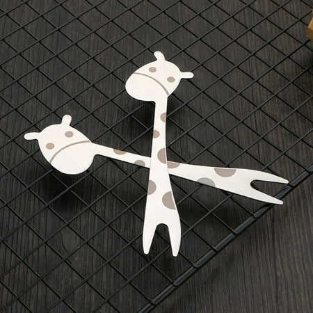 

Promotion Clearance! 304 Stainless Steel Fruit Stick Kitchen Coffee Dinner fork for Cake Restaurant Dessert