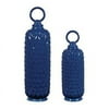 Sterling Industries 152-002/S2 Lidded Ceramic Jars In Navy Blue - Set of Two