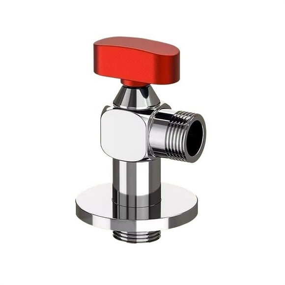 1/2 Inch All Copper Core Full Open Large Flow Angle Hot And Cold Water Control Special Triangle For Water Heater