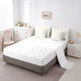 thumbnail image 5 of Feelyou Fashion Branches Plant Bedding Comforter Set 7 Pieces for Teen, Yellow Grey Leaf Botabical Full Bedding Set, Rustic Farmhouse Reversible Fitted Sheet Flat Sheet, Super Cozy Room Decor, 5 of 8