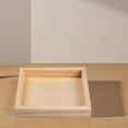 thumbnail image 4 of Raindrops 1Pack Beige Wooden Tray Square for Puzzle Accessories Elegant Rectangular, 4 of 8