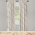 thumbnail image 3 of Ambesonne Abstract Curtains, Pastel Toned Triangles, Pair of 28"x95", Multicolor, 3 of 5