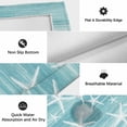 thumbnail image 6 of Teal Coastal Outdoor Rug for Patio/Deck/Porch, Non-Slip Large Area Rug 5 x 8 Ft, Summer Ocean Waves Ombre Sea Starfish Indoor Outdoor Rugs Washable Area Rugs, Reversible Camping Rug Carpet Runner, 6 of 8