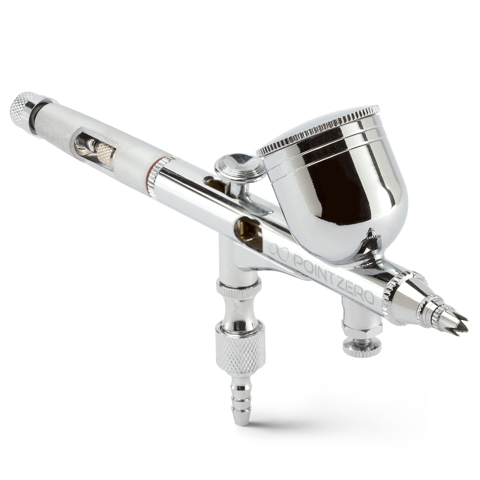 PointZero Dual-Action 9cc Gravity-Feed Airbrush Set w/ MAC Valve - .2mm Nozzle
