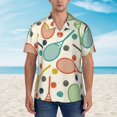 thumbnail image 4 of Haiem Racket and Tennis Ball Printed Hawaiian Shirt for Men - Men’s Casual Beach Summer Shirts - Stretch Fabric with Modern Fit-Small, 4 of 9