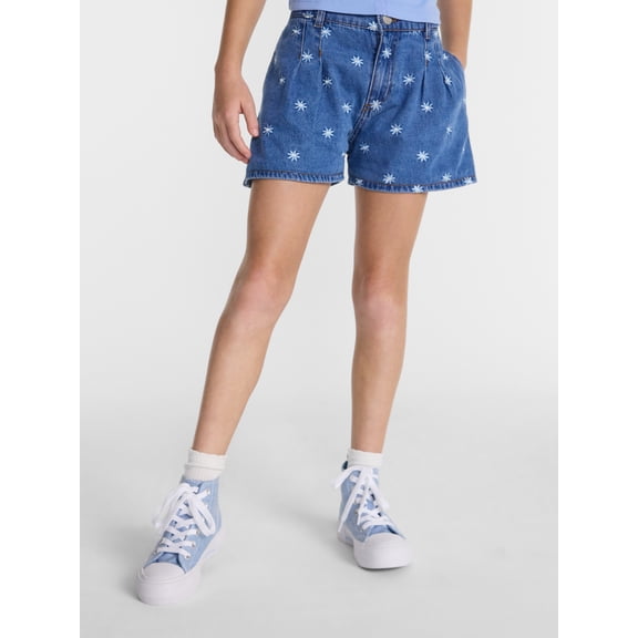 Wonder Nation Girls Pleated Short, Sizes 4-18
