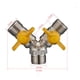 thumbnail image 2 of Conector de manguera Grifo de gas Bifurcador de manguera de latón doble - 2 vías, 2 of 2