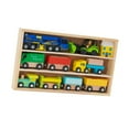 thumbnail image 2 of Almencla Wooden Train Set Building Blocks Toy Train for Boys and Girls Preschool C, 2 of 8