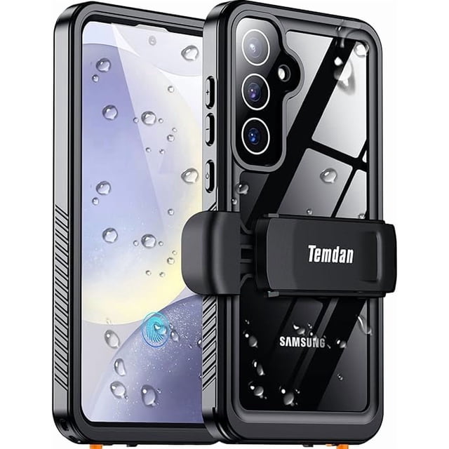 IP68 a Prueba de Agua, Clip para Cinturón, Protectores Integrados, Funda Militar de Cuerpo Completo, Samsung Galaxy S24