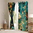 thumbnail image 3 of Erosebridal Jungle Animal Black Bear Black Out Curtains For Boys Girls,Teens Oil Painting Style Flowers Butterfly Curtains Pack of 2 (42x63 Each), 3 of 6