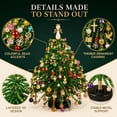 thumbnail image 6 of DIY Beaded Christmas Tree Kit , 3D Crystal Bead Holiday Craft Set, Complete Kit with Colorful Beads, Ornament Charms, Metal Frame & Angel Topper, LED‑Lit Handmade Tabletop Christmas Decor Gift, 6 of 7