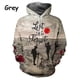 thumbnail image 3 of Sudadera con capucha para hombre y mujer con estampado 3D Lest We Forget, informal, de gran tamaño, ropa de calle, 3 of 5