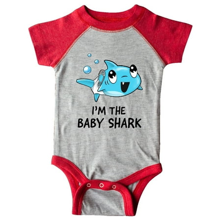 

Inktastic I m the baby shark- cute Gift Baby Boy or Baby Girl Bodysuit