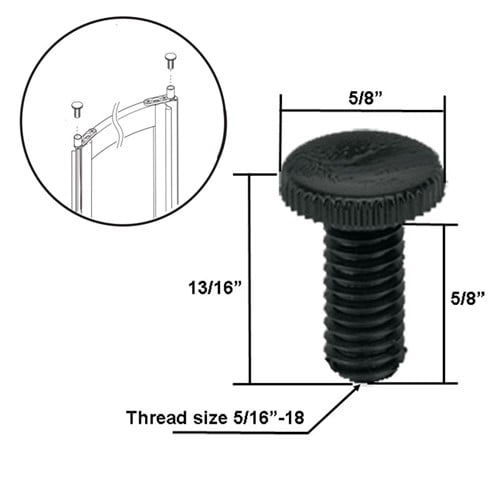 Plastic Adjustment Pivot Screw for Swing Shower Doors - Walmart.com