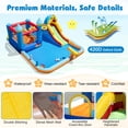 thumbnail image 6 of Costway Giant Water Slide Bounce House with Climbing Wall, Splash Pool & Basketball Hoop With 680W Blower, 6 of 10