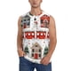thumbnail image 1 of Fotbe Christmas Houses Men's Camiseta sin Mangas Estampada para Hombres, Playera Casual para Gimnasio, Entrenamiento, Playa-Medium, 1 of 7