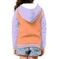 thumbnail image 2 of POLERO Toddler Boys Hoodies Cute Capybara Orange Purple Print Sweatshirt Boys Jacket Zipper Hoodie Top Kids Coat Winter Long Sleeve Hooded Shirts 8-10 Years, 2 of 7