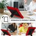 thumbnail image 5 of Fire HD 8 / HD 8 Plus Tablet Case 12 Gen 2022 with Screen Protector , SOATUTO Shockproof Protective Case Built in Kickstand Shoulder Strap for Fire HD 8 Kids / HD 8 Kids Pro 2020 (Red+Black/1 Pcs), 5 of 6