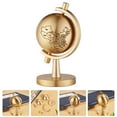 thumbnail image 3 of Small Globe Brass Globe Desktop Globe Decorative Rotating Globe with Base for Home, 3 of 7