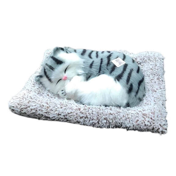 BESTSKY Cat Stuffed Animal,Interactive Sound Feature Stuffed Animal Cat,Cat Sounds on Touch Realistic Cat,Style1