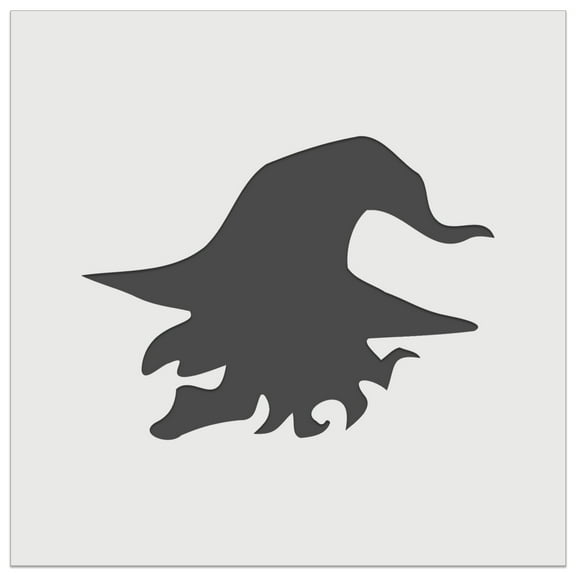 Smiling Evil Witch Head with Hat Halloween DIY Cookie Wall Craft Stencil - 5.5 Inch