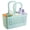Green, variant on iDesign Plastic Divided Shower Caddy Tote, College Essential for Dorm Room, Bathroom - 11.75" x 6" x 12", White