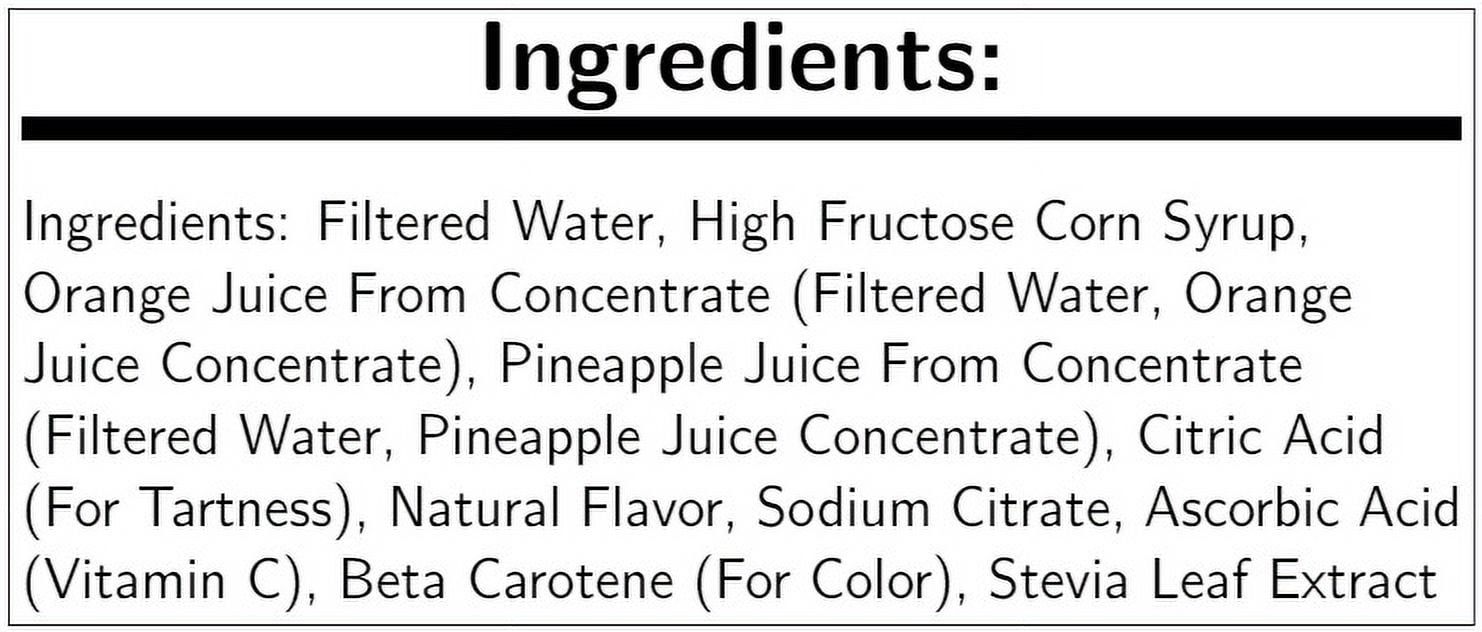 Welch's Orange Pineapple Drink, 10 Ounce -- 24 Case