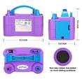 thumbnail image 5 of AGPtEK Lightweight Portable Electric Balloon Pump, 600W, Purple, 5 of 8
