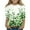 Mint Green, variant on Drmagiyhm Black Girls 3/4 Sleeve T Shirts Size 10-12 Casual Floral Print Shirts Stylish Cute T Shirt Little Girl Fall Winter Crewneck Tees 12-14 Years