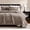 A02-Camel, variant on 3 Pieces Velvet King Size Quilt Set, Brown Taupe Tan Camel Striped Pick Stitch Soft Lightweight Bedspread, Modern Bedding Warm Thin Comforter
