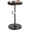 Black, variant on Round Adjustable Height Side Table Pedestal Accent Stand Multifunctional Nightstand For Multi Room Use