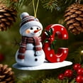 thumbnail image 4 of Adornos Navideños con Letras 2025, Colgante de Ciervo Navideño, Decoración de Madera para Mesa, Adornos Personalizados, 4 of 6