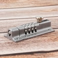 thumbnail image 4 of Cerradura de combinación, Cerradura de perno deslizante de aleación de zinc de 4 dígitos, Cerradura de seguridad de puerta sin llave para cobertizo, puerta, cercas (Plata), 4 of 5