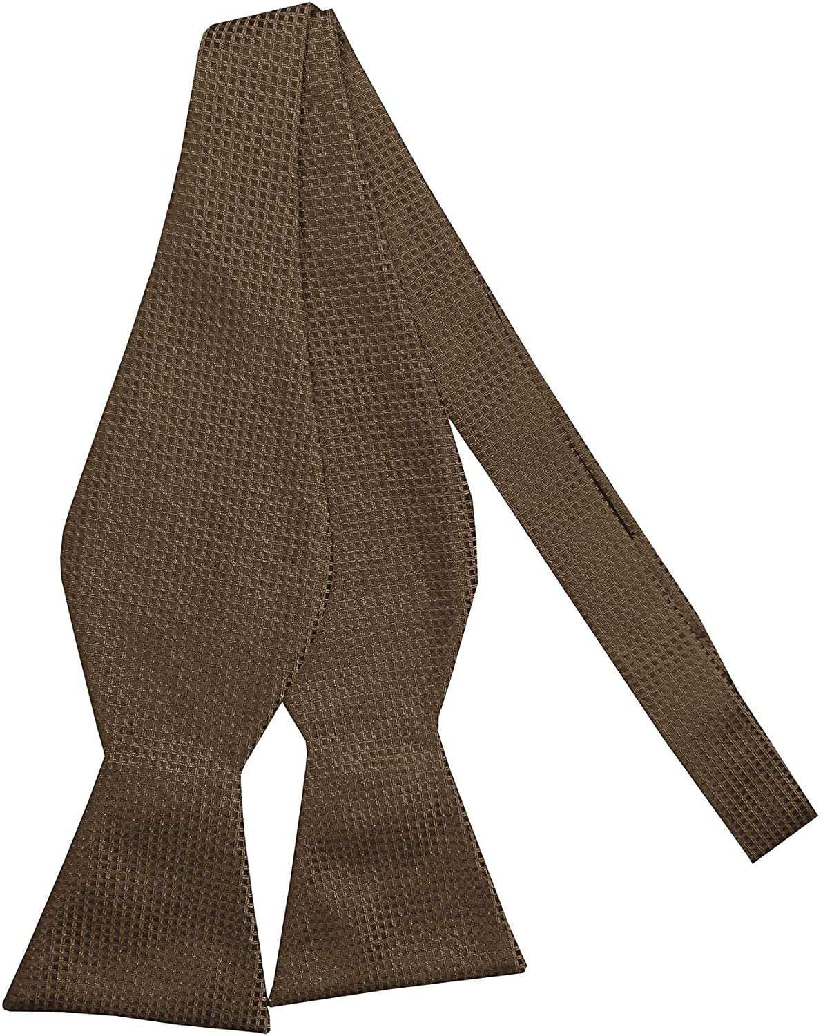 Jacob Alexander Boys Woven Subtle Mini Squares Adjustable Pre-Tied Banded Bow Tie Burgundy