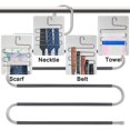 thumbnail image 3 of Stainless Steel Space-saving Clothes Hangers 5 Trouser Hangers, Multiple Space-saving Trouser Hangers, Non-slip Metal Trouser Rack, Closet Organizer, 3 of 3