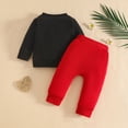 thumbnail image 6 of Gerichy Toddler Baby Boys Fall Outfits for Valentines Day 3 6 12 18 24 Months 2T 3T Letter Heart Print Long Sleeve Sweatshirts Long Pants 2Pcs Clothes Set, 6 of 7