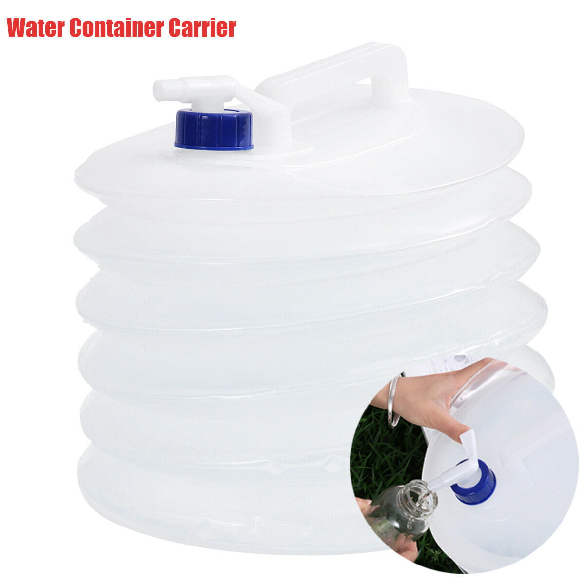 10L Folding Plastic Bucket Portable Kitchen Garden Water Storage Container UK 