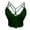 Green, variant on Brilliant Sexy Temptation Mesh Nightdress Women's Lace Perspective Sling Back Bra Underwear Vest(Black,XL)