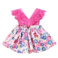 thumbnail image 2 of JUoaLXG Baby Girls Casual Dresses Summer Sleeveless Floral Print Crawl Suit Headband 3 To 27 Months Dress Activewear,Pink,18-24 Months, 2 of 3