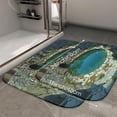 thumbnail image 2 of 1pc Rock Pool with Tunnel Absorbent Non-Slip Bathroom Thickened Flannel Rug Decor,Soft,Quick Drying,Suitable For Indoor/outdoor Use,Bathrooms,Bedrooms,Kitchens,Terrace,Laundry Rooms,16"x24", 2 of 9
