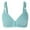 Light Blue, variant on Timegard Front Closure Bras for Women Wireless Deep V Adjustable Strap Full Support Comfort Thin Bras