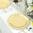 thumbnail image 3 of BalsaCircle 25 Gold Geometric Round 12" Metallic Disposable Dinner Salad Paper Plates Party Events, 3 of 8