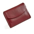 thumbnail image 1 of Leodye 1PCS Unisex Soft Leather Organizer Bag Portable Compact Travel Daily Mini Accessory Storage Bag -5.3*3.9IN, 1 of 2